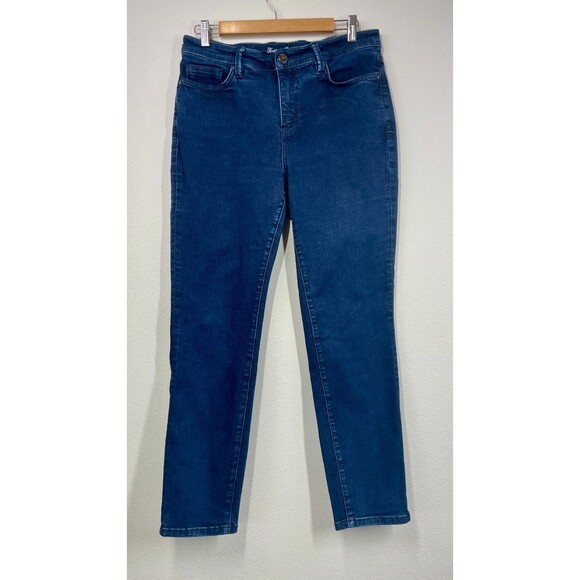 Tommy Bahama Jeans 8x28 Womens Tommy Bahama Jeans 29x27 Dark Wash Straight Ankle - Picture 1 of 11